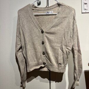 Hollister Cardigan Womens-Beige-Size XS